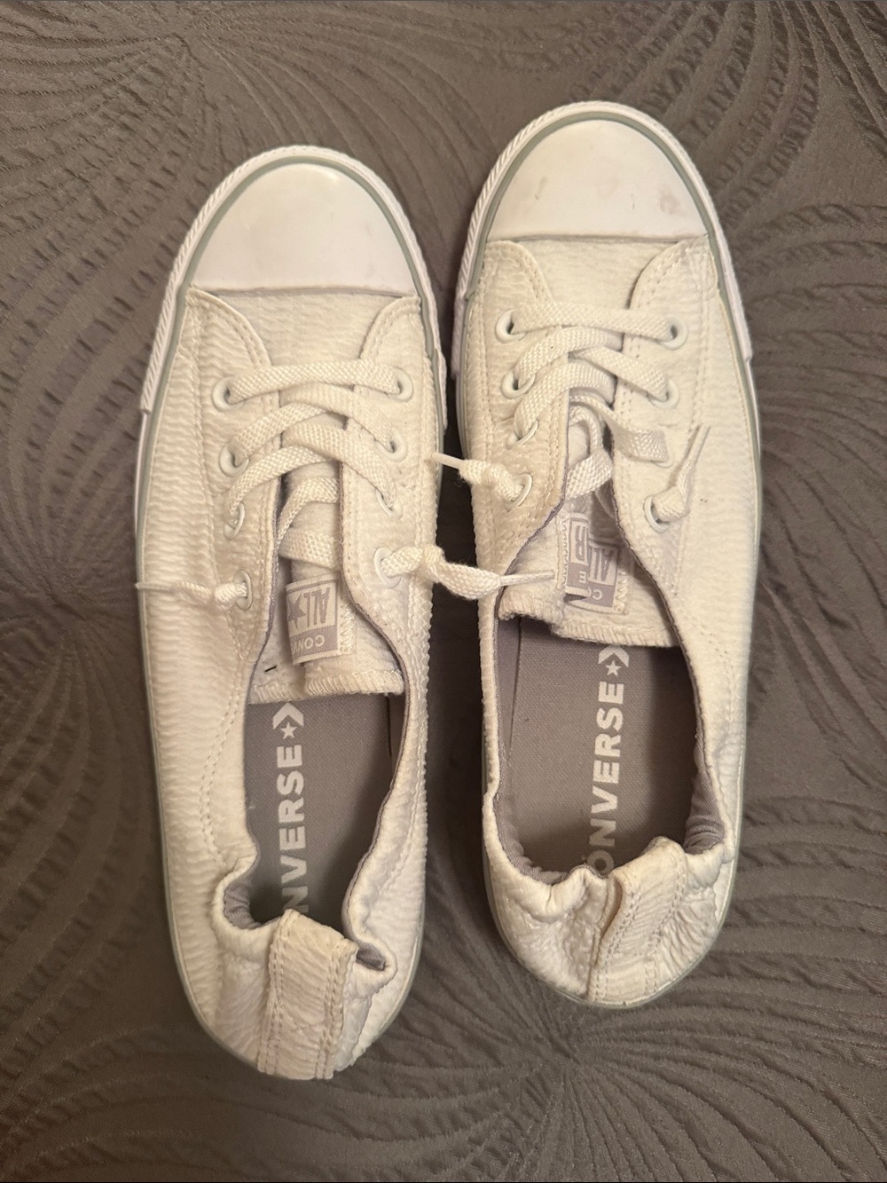 Converse Women's Low-Top Canvas Sneakers in Cream